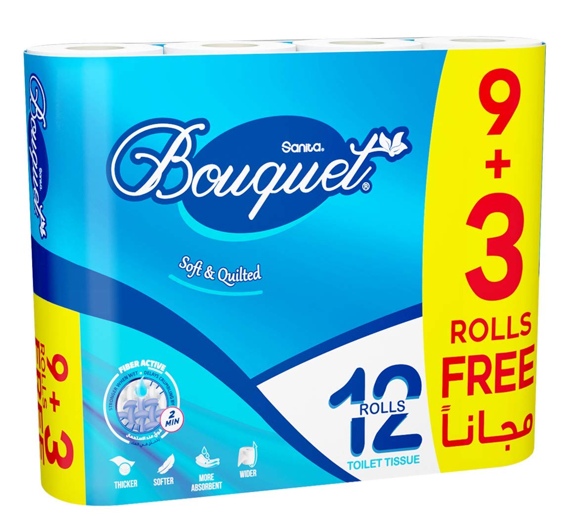 Sanita Bouquet Toilet Paper 9+3 Roll  