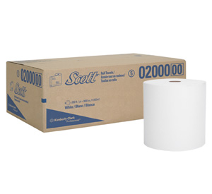 Kleenex Scott Big Tissue Roll Auto Cut Model No. 02000 Box 6 Roll 