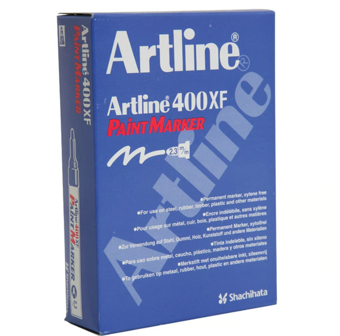 Artline Paint Marker 400XF Black PK 12pcs