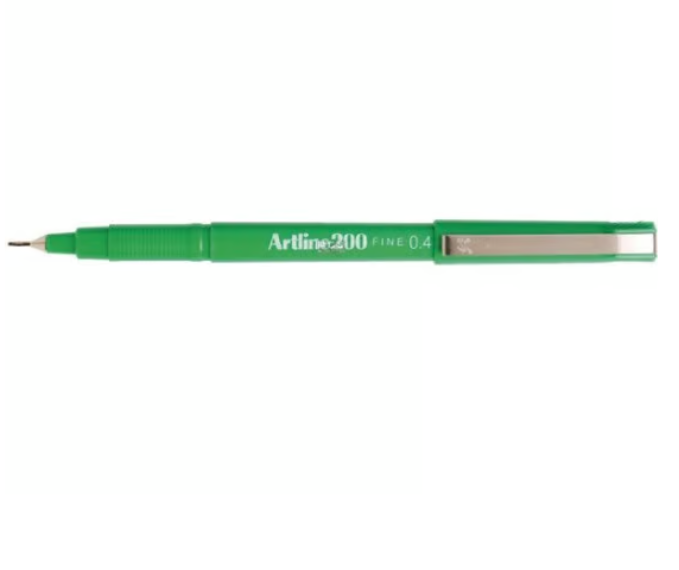 Artline Sign Pen EK-200 Green 0.4mm PK 12pcs  