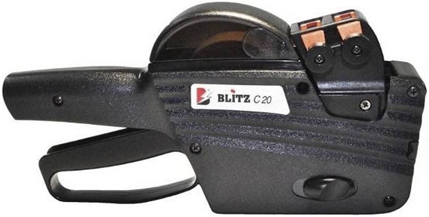 Blitz C20 Price Gun Handheld Labeller 2 Line Made in Italy  