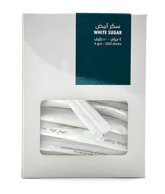 Al Themar Al Mubaraka White Sugar Sticks 4gr PK 100pcs