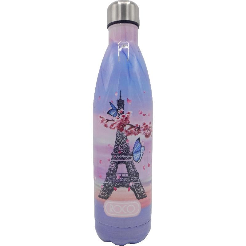 Roco Paris Water Bottle 750 ml Pink & Blue  