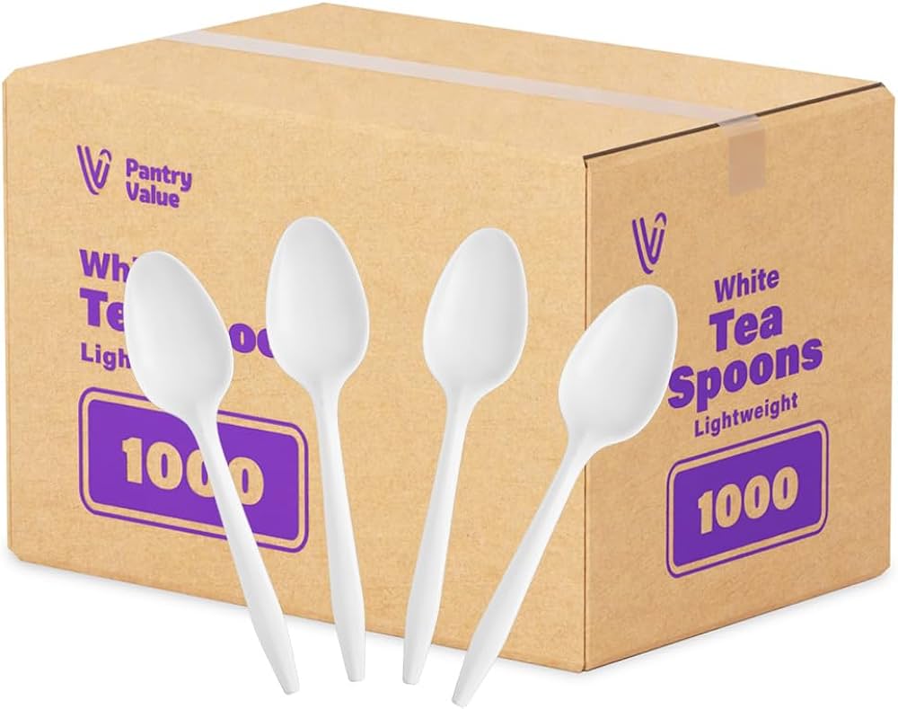 Tea Plastic Spoon Box 1000pcs