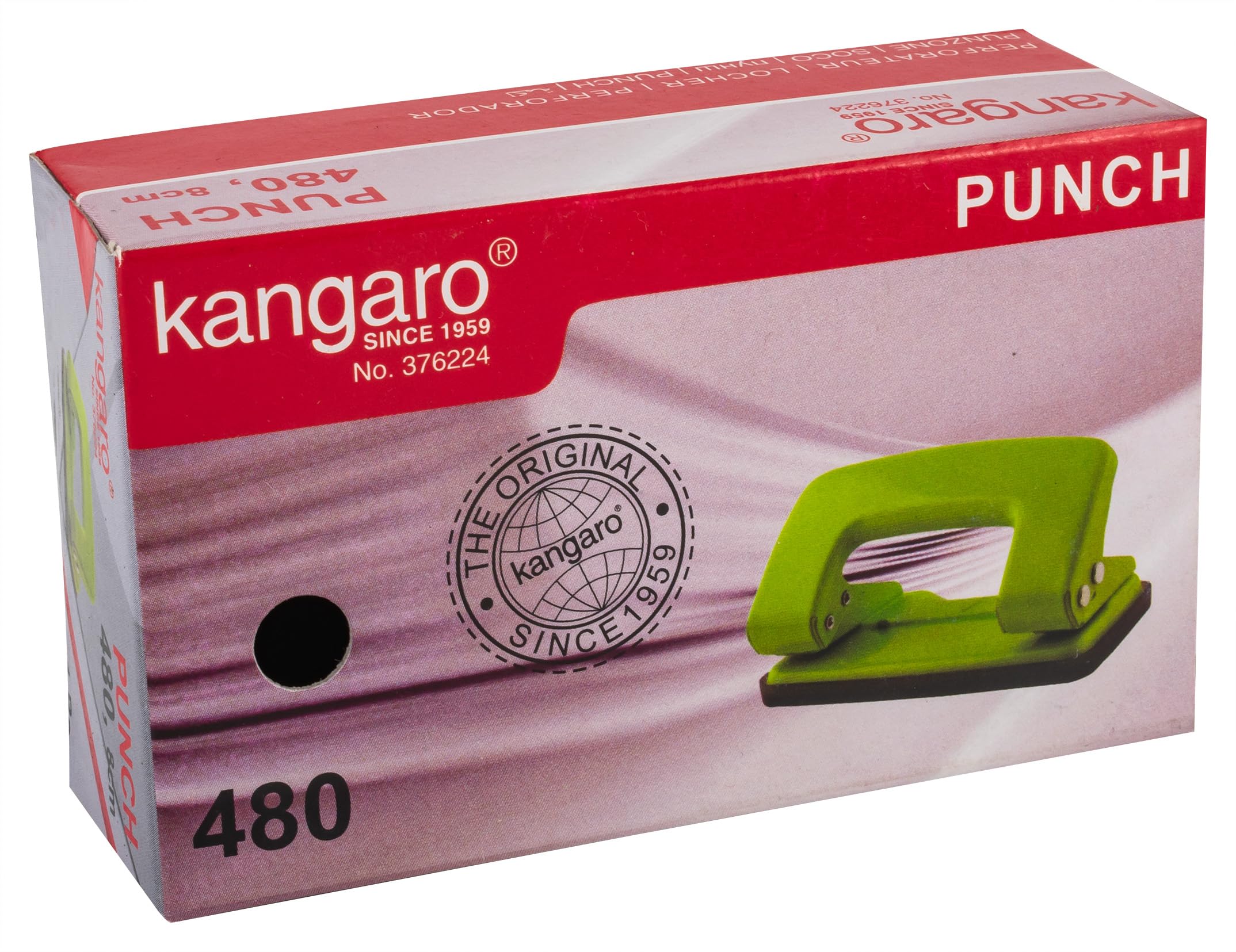 Kangaro Paper Punch 2 Hole Model 480 Punch 14 Sheet