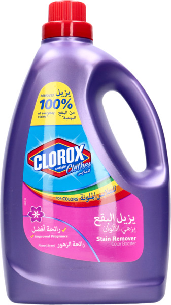 Clorox Color Clothes Stain Remover Color Booster 3L Floral Scent