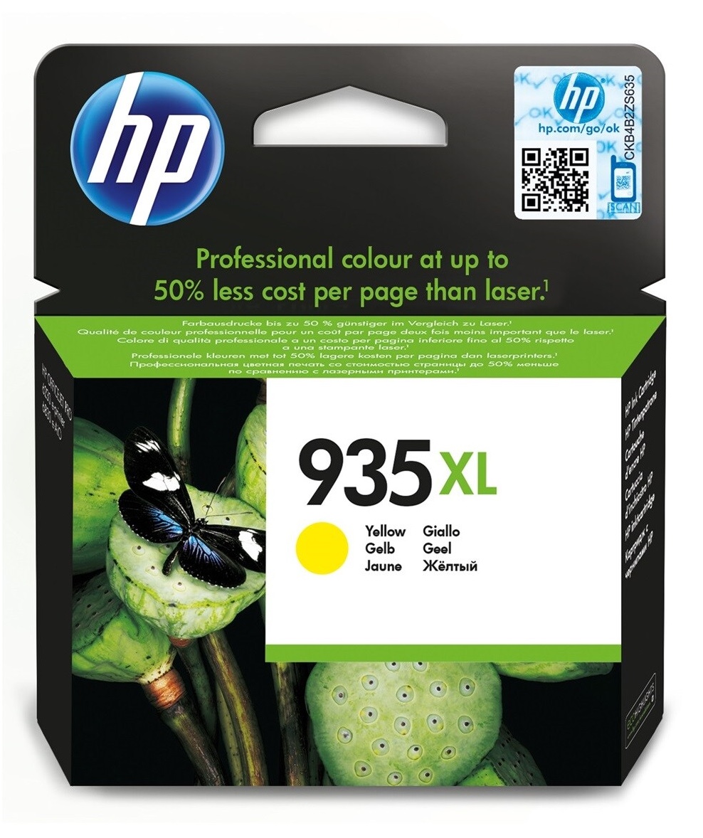 HP 935XL High Yield Yellow Original Ink Cartridge (C2P26AE)