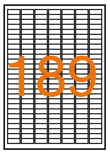 Formatec Multi Purpose Labels A4 No.189 PK 100 Sheet