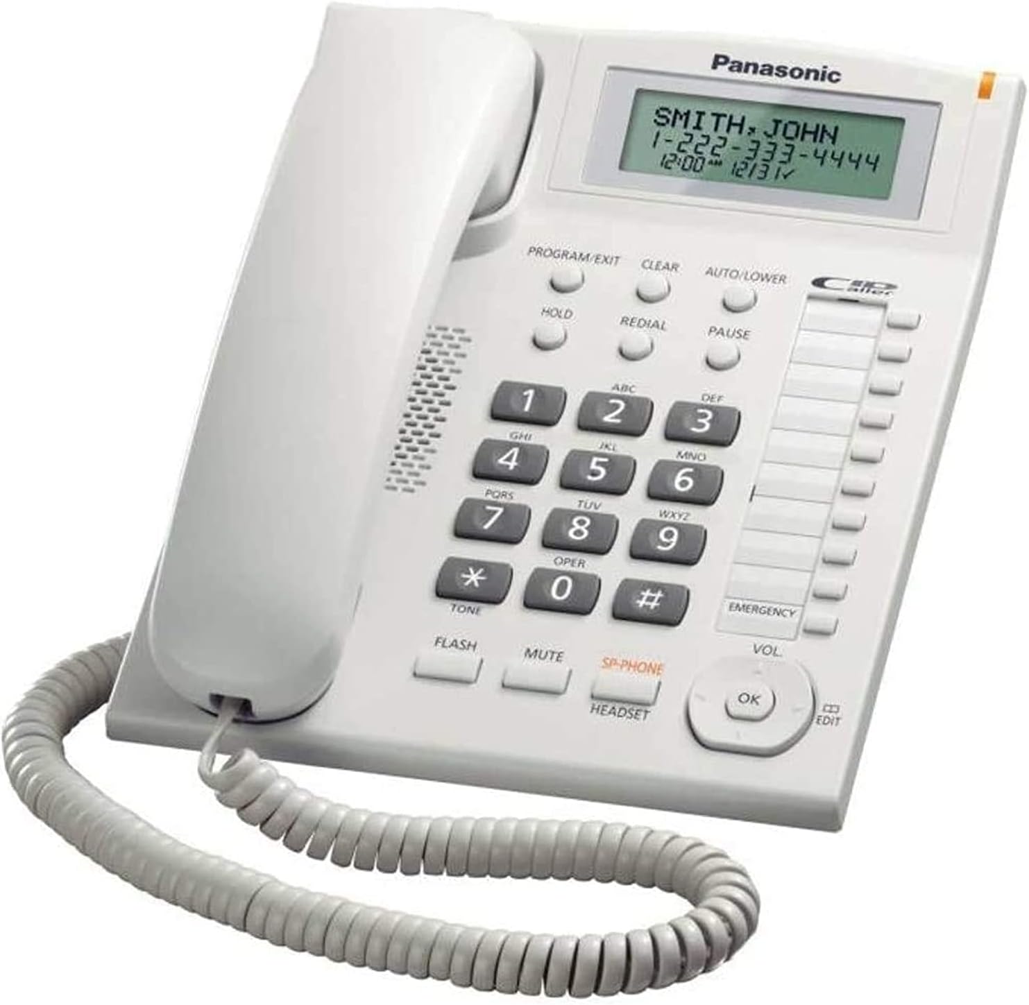 Panasonic KX-TS880 Integrated Corded Telephone White