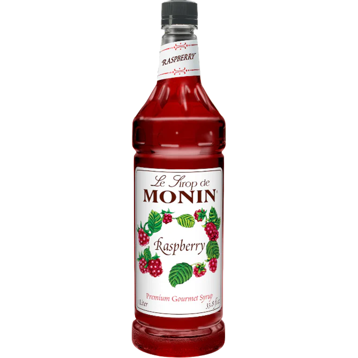 Monin Raspberry Syrup Bottle 1L