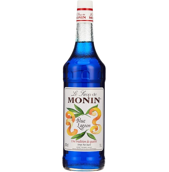 Monin Blue Lagoon Syrup Bottle 1L