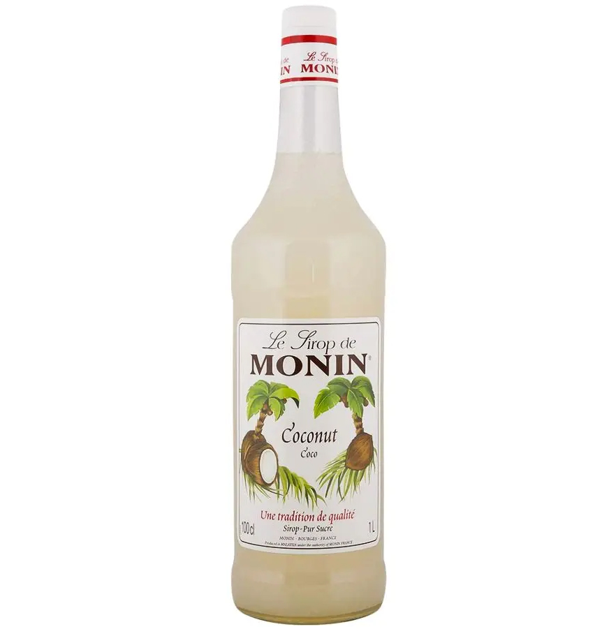 Monin Coconut Syrup Bottle 1L