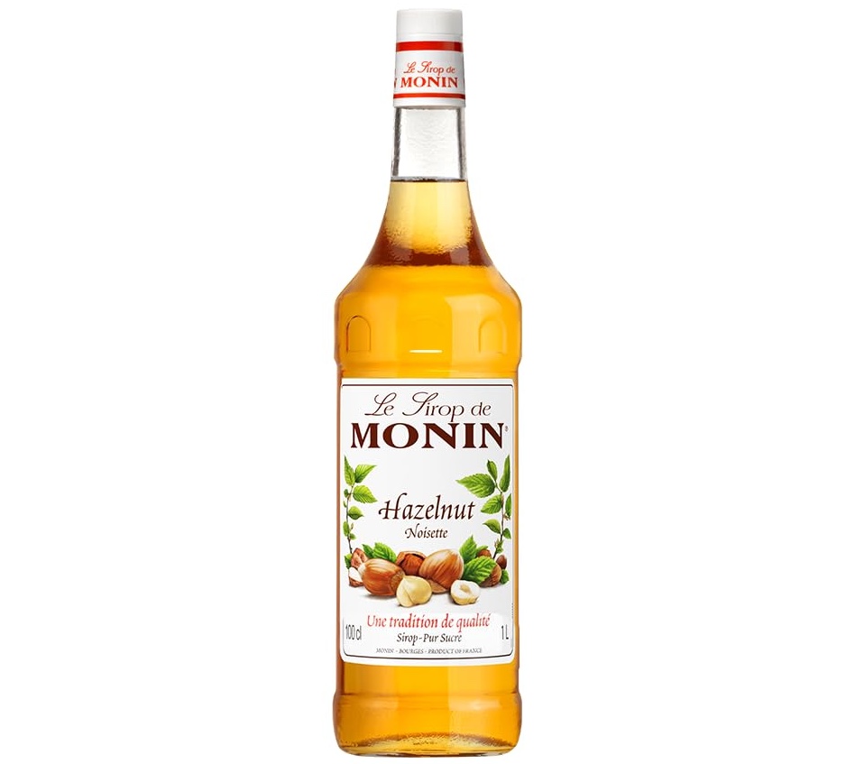 Monin Hazelnut Syrup Bottle 1L