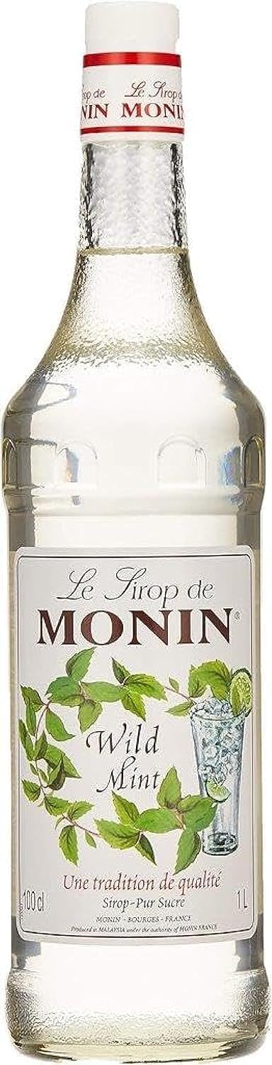 Monin Wild Mint Syrup Bottle 1L