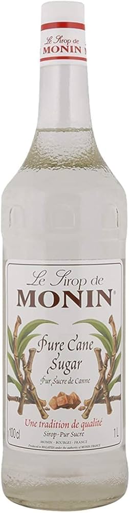 Monin Pure Cane Sugar Syrup Bottle 1L